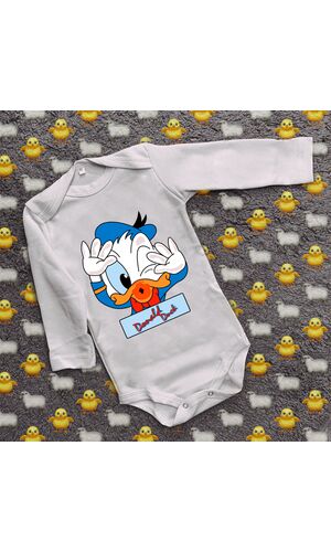 Дитячий боді з принтом - Donald Duck