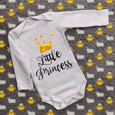 Детский бодик с принтом - Little princess