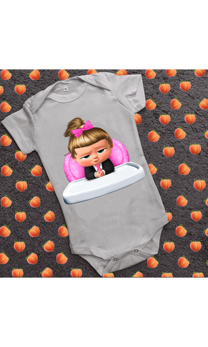 Дитячий боді з принтом - Boss baby girl 02