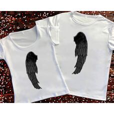Парні футболки з принтом - Крила