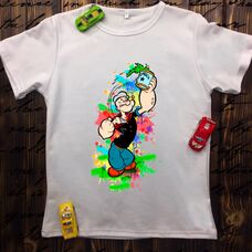 Детская футболка  с принтом - Моряк Папай