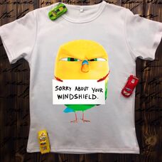 Детская футболка  с принтом - Домашние питомцы : Птичка