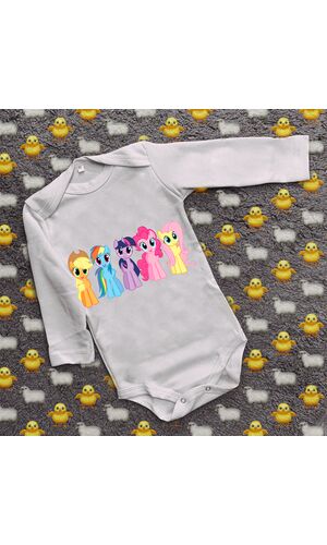 Дитячий боді з принтом - My little pony