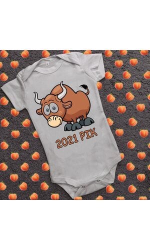 Дитячий боді з принтом -  2021 рік