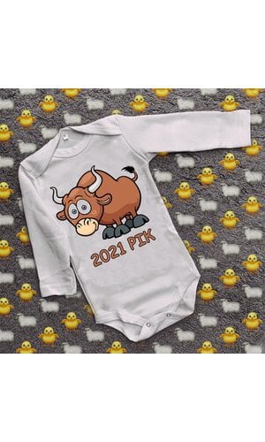 Дитячий боді з принтом -  2021 рік