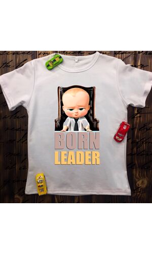 Дитяча футболка з принтом - Born Leader