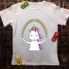 Детская футболка  с принтом - Единорог