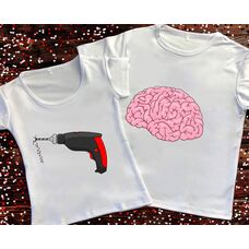 Парні футболки з принтом - Дрелю мізки