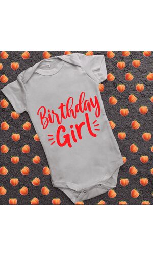 Дитячий боді з принтом - Birthday girl