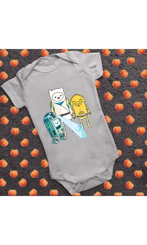 Дитячий боді з принтом - Час пригод