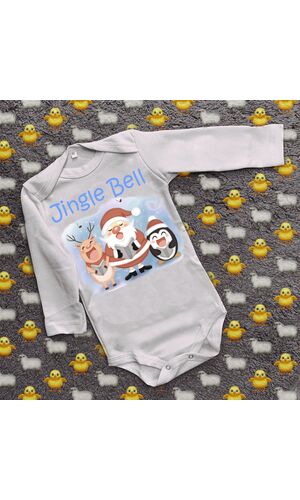 Дитячий боді з принтом - Jingle Bell