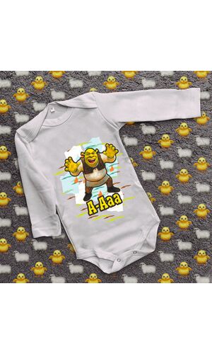 Дитячий боді з принтом - Шрек 