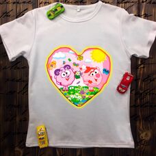 Детская футболка  с принтом - Смешарики