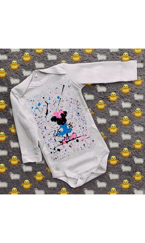 Дитячий боді з принтом - Мінні Маус