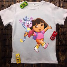 Детская футболка  с принтом - Даша Путишественица