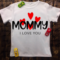 Детская футболка  с принтом -Mommy