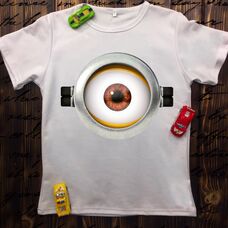 Детская футболка  с принтом - Глаз Миньйона